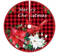 Aesthetic Soft Fabric 90CM Xmas Base Cover to Create a Beautiful Holiday Ambiance at Home (G)