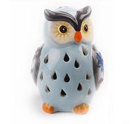Aesthetic Solar Powered Owl Lighting Solution for Gardens and Outdoor Pathways (Blue)