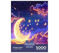 Aesthetic Starry Night Jigsaw Puzzles Puzzle for Adults Kids. 1000 Pieces Impossible Challenge Toy Educational Game Home Decoration for Educational Games Gifts 70x50cm/1000pcs