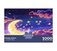 Aesthetic Starry Night Jigsaw Puzzles Puzzles for Adults Kids. 1000 Pieces Great Gifts Challenge Toy Educational Game Home Decoration for Adults& Kids Age 14 Years Up 38x26cm/1000pcs