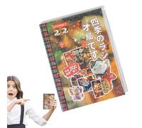 Aesthetic Stickers Anime | Comic Style Material Decal Handbook | Adorable Anime Crafting Sticker Handbook for Water Bottle Bike Guitar Luggage Album Decoration