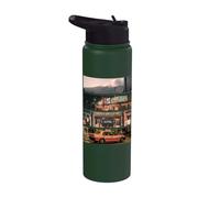 Aesthetic Style Vaporwave Japan 80s 90s Tokyo Osaka Stainless Steel Insulated Water Bottle