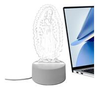 Aesthetic Table Lamp | LED Prayer Lantern for Desk - Religious Night Light with USB - For Birthday Bedside Bedside Bedside Bedroom Children's Room Church