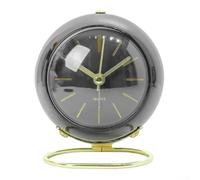 Aesthetic Table Top Alarm Clock Designed With Integrated Lighting And A Silence Mechanism For Tranquility (black)