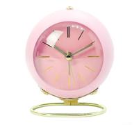 Aesthetic Table Top Alarm Clock Designed With Integrated Lighting And A Silence Mechanism For Tranquility (pink)