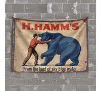 Aesthetic Tapestry Hamm'S Beer: From The Land Of Sky Blue Water. Tapestry Funny Decor For Bar Man Cabe Decor(100X150CM)