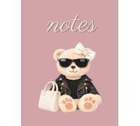 Aesthetic Teddy Bear Notebook - Cute School Notes Journal for Kids & Teens, Soft Blush Pink: Minimal, stylish and easy to use for school notes, homework, journaling and everyday use