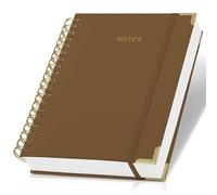 Aesthetic Thick Spiral Notebook Journal For Women in B5 Format - Stylish Linen Hardcover College Ruled Note Book w 300 Lined Pages - Cute Supplies For Bible Study & Staying Organized at Work or School