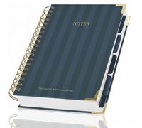 Aesthetic Thick Spiral Notebook With Tabs - Premium Journal For Women Size B5 - College Ruled Note Book With 300 Lined Pages and Dividers - Perfect For Writing And Staying Organized at Work or School