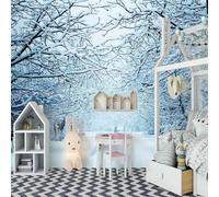 Aesthetic Three Dimensional Forest Snow Art 3D Wallpaper Luxury Home Dining Decor Paste Sofa Living Room The Wall for Bedroom Mural-250cm×170cm