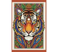 Aesthetic Tiger Zen Mandala Dot Grid Journal: 100 Page Dotted Notebook with Premium Cream Paper | 6x9 Matte Hardcover for Creative Writing, Mindfulness, and Fierce Artistic Expression