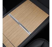 Aesthetic Upgrade Center Console Sticker Tailored for the Modern For Tesla Driver (Wood Grain)