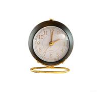 Aesthetic Vintage Analog Alarm Clock Perfectly Blending Style With Functionality For Home or Office Use (Black)