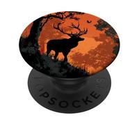Aesthetic Vintage Deer Hunting Wild Animal Lovers Hunter PopSockets Adhesive PopGrip