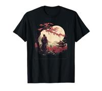 Aesthetic Vintage Samurai Japanese Art Samurai Retro cherry T-Shirt