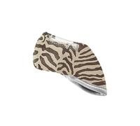 Aesthetic Vintage Zebras Brown Chocolate Pattern Golf Blade Putter Cover Cool Stylish Golf Mallet Putter Cover Headcover fit for Most Brands