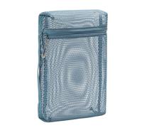 Aesthetic Wash Bag Portable Toiletry Bag Meshes Makeup Bag Travel Cosmetic Bag Clear Cosmetic Organizers Bag for Woman Portable Makeup Bag Mesh Cosmetic Bag Clear Toiletry Bag for Woman Girls