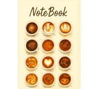 Aesthetic Watercolor Latte Art Notebook - Cute Trendy Journal for Gen Z Coffee Vibes, Minimal Stationery, Creative Writing & School Notes
