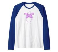 Aesthetic Y2K Butterfly 2000s Gen Z Purple Millennial Pink Raglan Baseball Tee