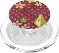 Aesthetic Y2K Flowers Polka Dot Whimsy Twee Ladybug PopSockets PopGrip for MagSafe