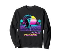 Aesthetically Pleasing Vaporwave Roman Statue Sunset Sweatshirt