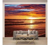 Aesthetics Sunset Waves Sea 3D Wallpaper Luxury Home Dining Decor Paste Sofa Living Room The Wall for Bedroom Mural-300cm×210cm
