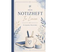 Ästhetisches Notizheft in Linien: Minimalistisches Journal im Blue-Beige Design für Schule, Studium & Alltag | Schön