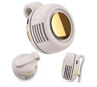Aestry Portable handheld fan Silent Mini Bladeless Electric fan Clip-On,3-Speed Rotatable Hands-FreeClip-On Fan for Shirt and Waist,Portable Mini Bladeless Fan Clip-On,For Outdoor & Travel & Office
