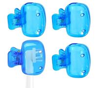 Aestustheri 4 Pack Portable Toothbrush Head Covers - Toothbrush Head Cap，Toothbrush Protector Case - Suitable for Home, Travel, Outdoor Camping, Hiking, Business Trip