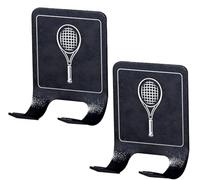 AESZITTEW 2pcs Wall Mounted Rack Holder, Racket Rack Vertical Display Stand, Tennis Racket Holder, Paddle Storage Organisation