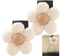 AESZITTEW Car Headrest Hook 2PCS Car Seat Hanger Boot Organiser Decorative Flower Purse Hook for Bags Space-Saving Car Accessory (#2)