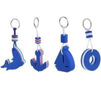 AESZITTEW Floating Boat Keyring, 4PCS Surfing Pendant Keychains Key Bags Organization Ocean Sea Key Ring EVA Foam Keychain Accessories for Boating Fishing