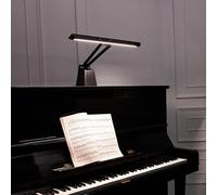AETEE Professional LED Piano Lamps - Eye-Care, 5 Levels Color Temperatures, 5 Levels Dimming, Memory Function, Steady Base, 14W, Black