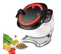 AETEREOS 6 L Electric Cooking Wok Fried Rice Machine, One-click Smart Start, Three Speed Adjustable,360 ° Automatic Rotation, for Stir Frying, Stewing, Cooking, and Soup Making 220V