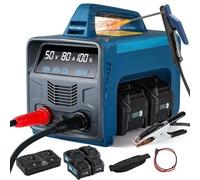 AETEREOS ARC Welding Machine with LED Display, Portable IGBT Inverter Welder with Hot Start, ARC Force & Anti-Stick, Complete Kit for DIY, Workshop & Farm Six-battery