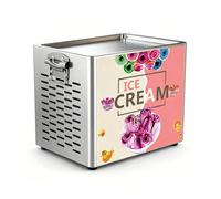 AETEREOS Countertop Commercial 11.8x9.4 inches Single Fried Ice Cream Machine, Roll Ice Cream Machine, with 2 Scrapers for Delicious Ice Cream, Yogurt, and Rolls