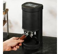 AETEREOS Electric Coffee Tamper, 58Mm Flat Base Automatic Tamper with 5-30Kg Adjustable Pressure, Stainless Steel & Aluminum Alloy Construction, for Consistent Espresso Tamping Black-Flat