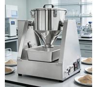 AETEREOS Lab Dry Powder Mixer Mixing Machine,Pharmaceutical Powder Mixing Machine, Chemical Powder Blending Machine, 304 Stainless PowderBlenderLab Dry Dough Powder DrumMixer 40L