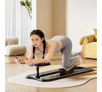 AETEREOS Spine Twist and Stretch Trainer, Adjustable Back Stretcher Machine, Detachable Waist Workout Equipment for Lower Back Pain Relief, Spine Decompression & Core Activation Black