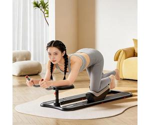 AETEREOS Spine Twist and Stretch Trainer, Adjustable Back Stretcher Machine, Detachable Waist Workout Equipment for Lower Back Pain Relief, Spine Decompression & Core Activation Black