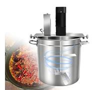 AETEREOS Stainless Steel Electric Food Mixer - Automatic Pot Stirrer with 4-Blade Scraper for Jam, Sauce, Soup, Chocolate Paste | Commercial-Grade Mixing Machine 40L