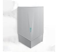 AETEREOS Wall Mounted Electric Hand Dryer Automatic Sensor Hand Dryer V-shaped Two-way Air Outlet, Fast Drying In 5 To 8 Seconds for Home Bathroom Office Restaurant Use Silver