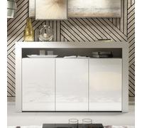 Aether Sideboard 155cm - White with Gloss Doors
