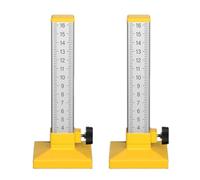Aetherion 2PC Woodworking Equal Height Ruler Positioning Horizontal Elevation Ruler Double-Sided Scale Ceramic Tile Special Tool B