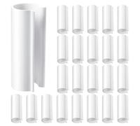 Aetherion 32 PCS Snap Clamp White 12.7mm for PVC Pipe Greenhouses,Row Covers,Pool Cover Clips,Shelters,Bird Protection(for 1/2 Inch PVC Pipe)