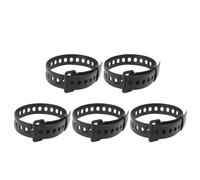 Aetherion High Strength Cargo Belt Sport Water Bottle Compact Ties Rubber Utility Strap for Flashlight Luggage S Black