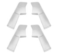 Aetherion RV Gutter Spouts, RV Rain Gutter Downspout with Extensions, Rain Gutter Dwonspout Diverter 2 Right&2 Left Gutters Replacement Spare Parts Accessories White