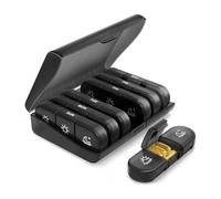 AetherPeak Portable Weekly Pill Box | 7 Day 3X/Day Moisture-Proof Pill Organiser. Large Storage for Medication, Vitamins & Supplements - EU-Friendly Travel & Daily Tablet Box (Black)