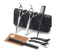 Aethland Hair Cutting Scissors Kit, Professional Barber Hairdressing Scissors Set (Trimming Shaping Grooming Thinning Shears) for Men Women Pets Home Salon Barber Haircut, 6.5 Japanese 9CR SS