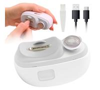 Aethora Electric Nail Clipper 3-in-1 with LED Light, Nail File & Dust Storage - Whisper-Quiet Electric Nail Trimmer, Safe for Children, Seniors & Adults - Compact, Portable, Mess-Free Nail Care Tool